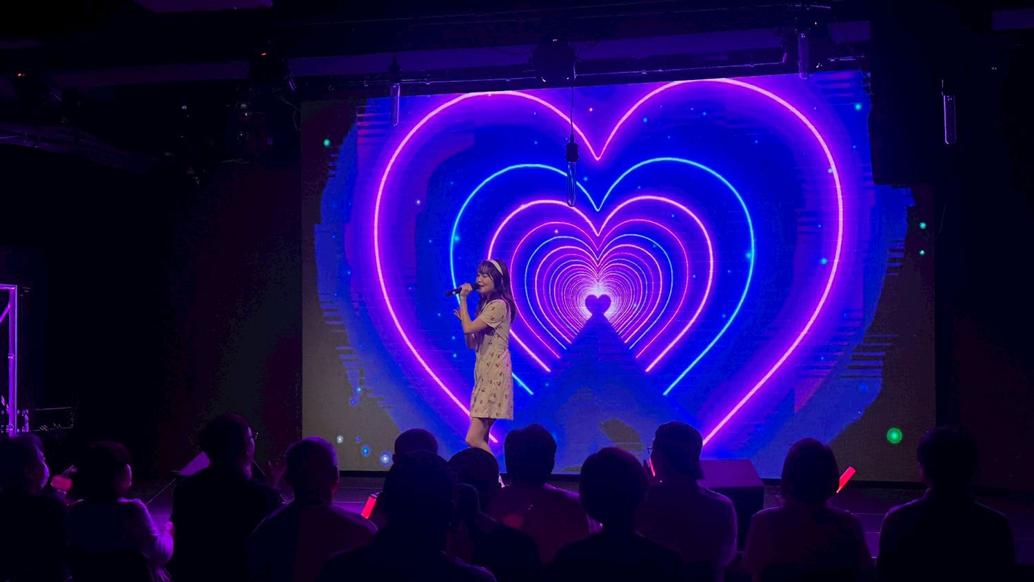 LEDモニターがあるミスコン会場